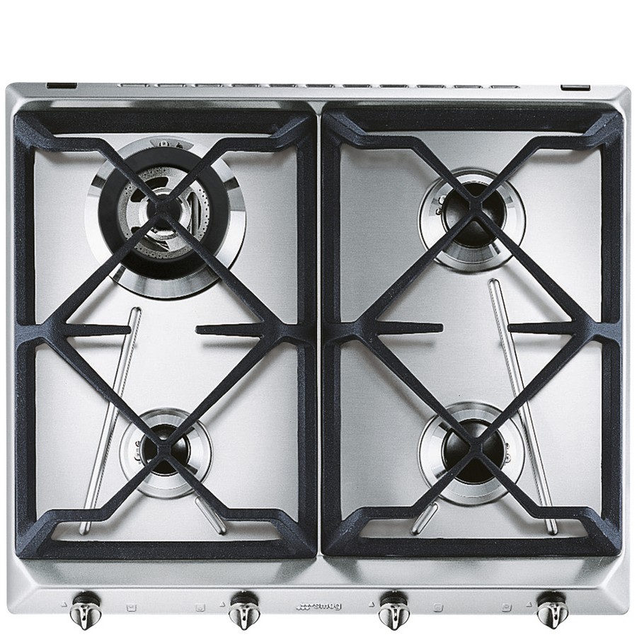 ANAFE SMEG GAS 60 CM 4H SRV564GH3
