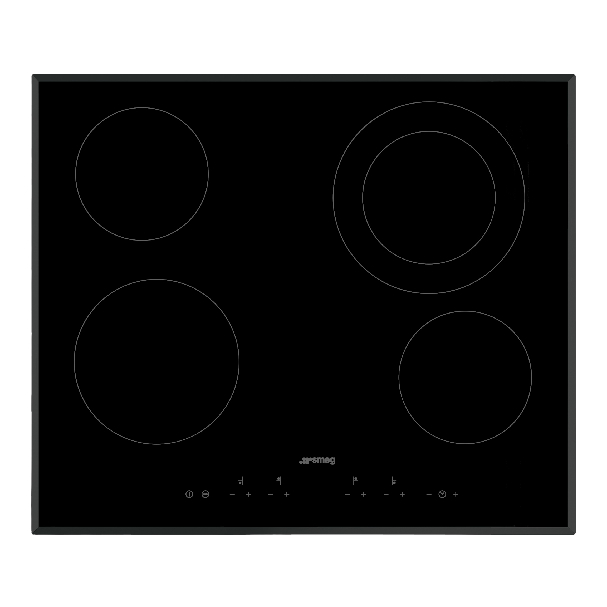ANAFE SMEG VITRO 60 CM 4 ZONAS SE364ETBAR