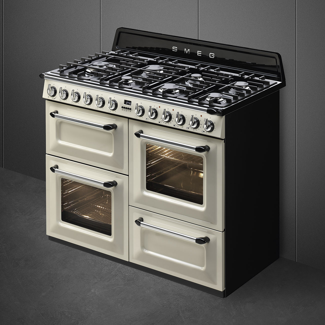 COCINA SMEG MIXTA 110 CM CREMA TR4110P1