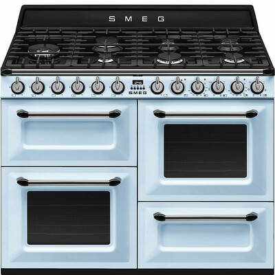 COCINA SMEG MIXTA 110 CM AZUL CLARO TR4110AZ